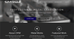 Desktop Screenshot of carollometalworks.com